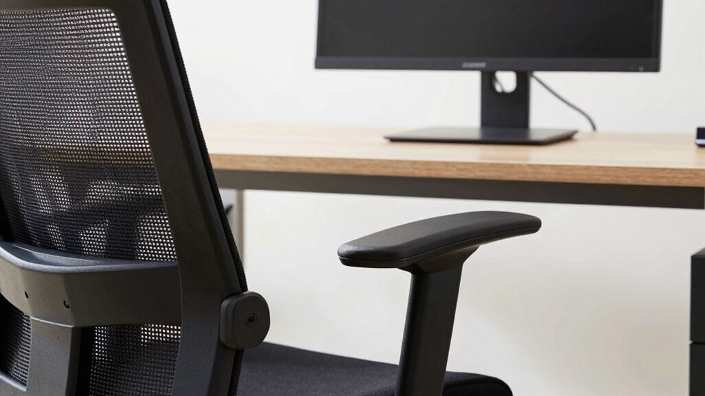 adjust armrests and monitor