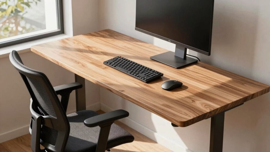 adjust chair and desk height