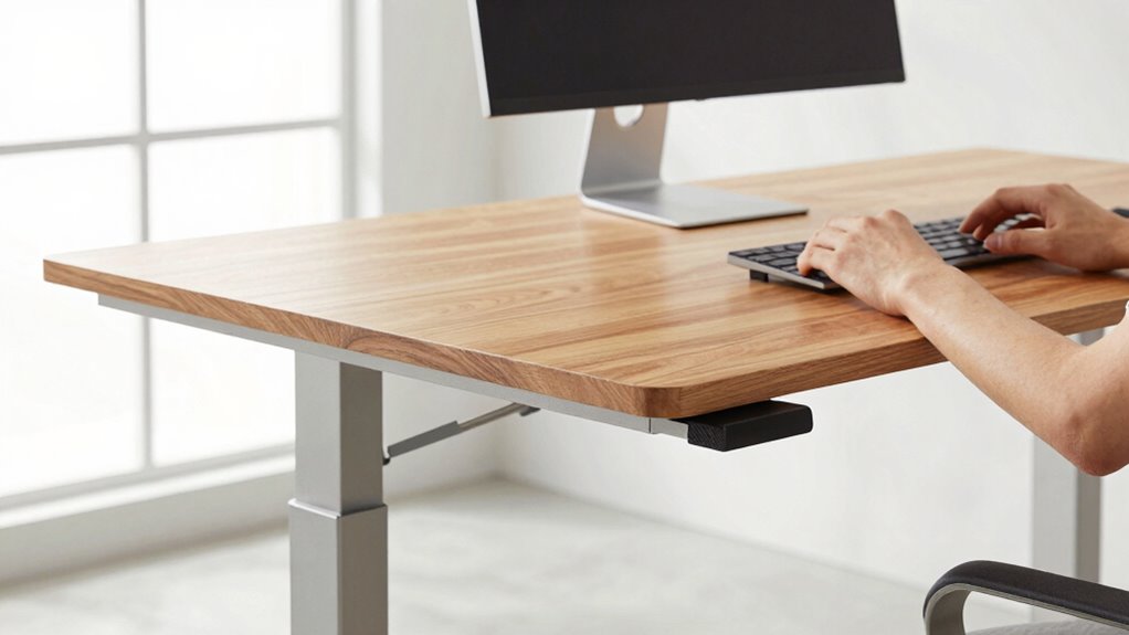 adjust desk for comfort