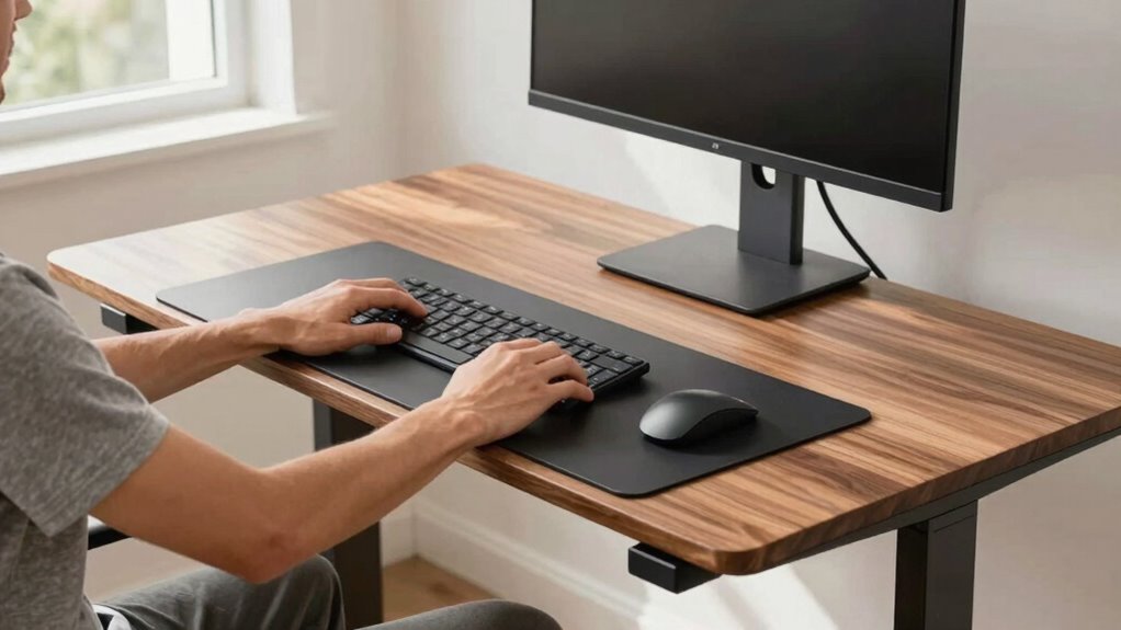 adjust desk height correctly