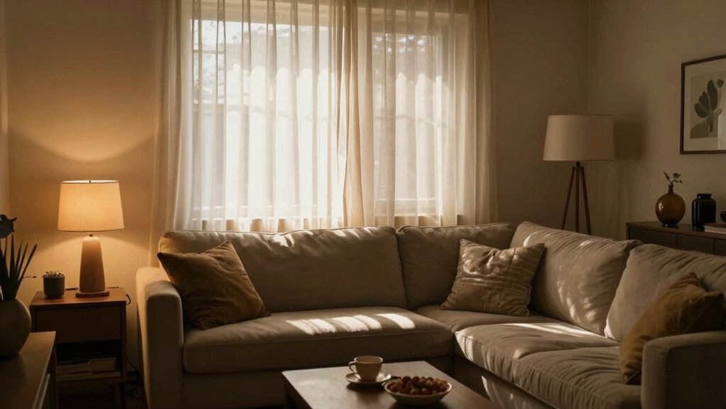 adjust lighting for coziness