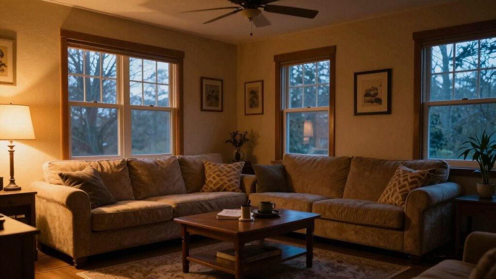 adjust lighting to set mood