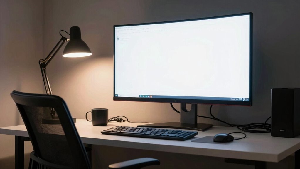 adjust monitor to eye level