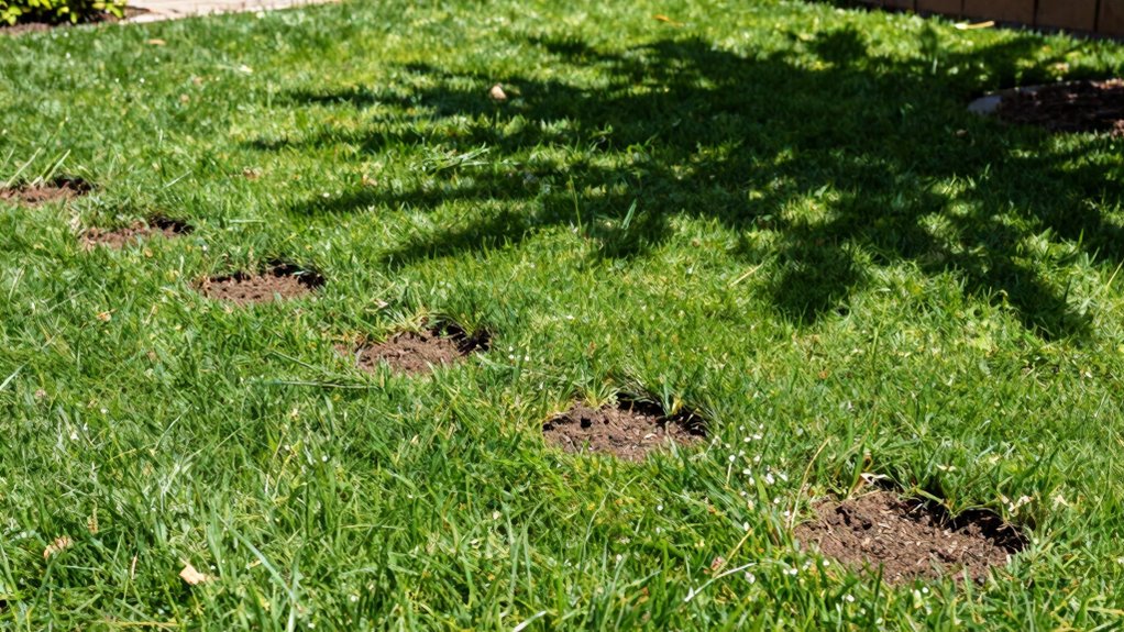 aerate overseed mow taller