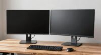 align monitors at eye level