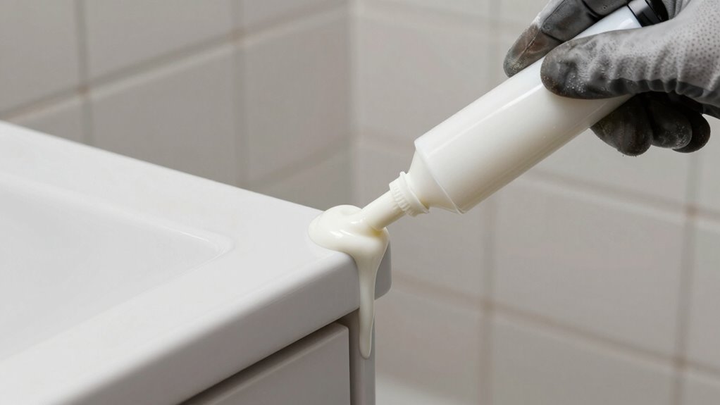 apply sealant evenly carefully