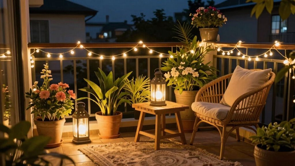 balcony lighting for ambiance