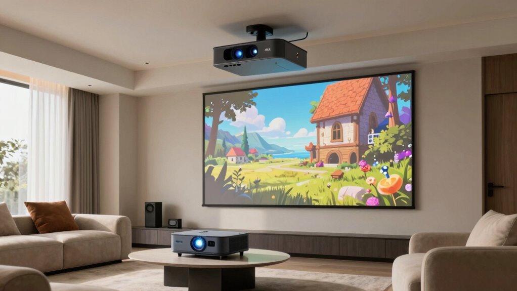 bright vivid flexible projection