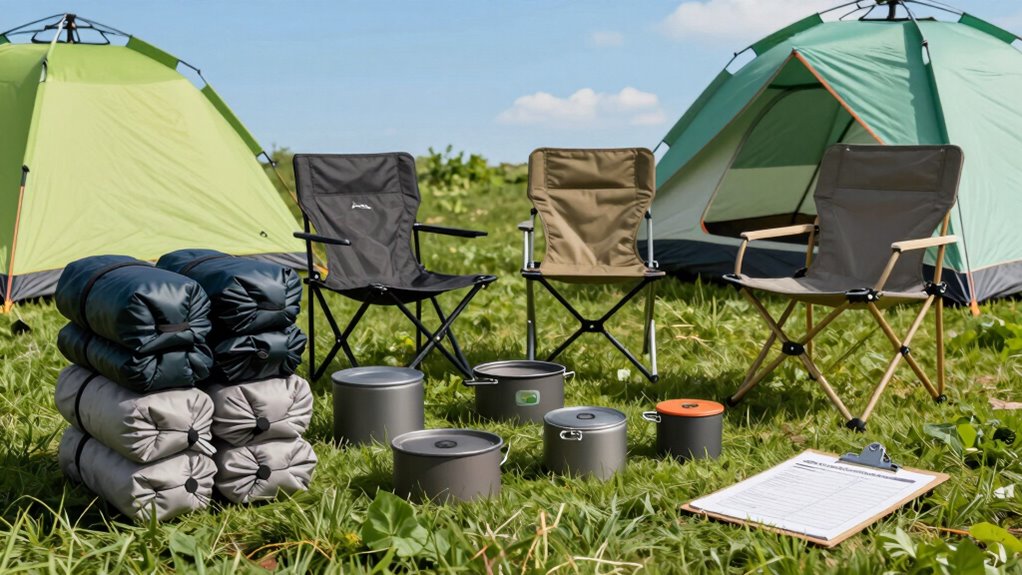 camping gear organization checklist