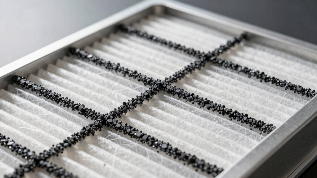 captures tiny airborne particles