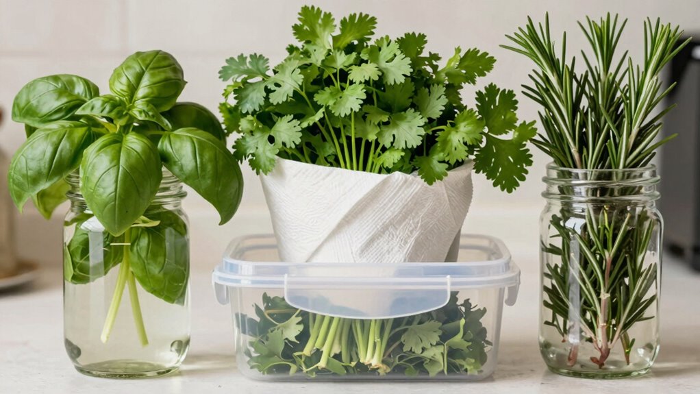 choose storage based on herb