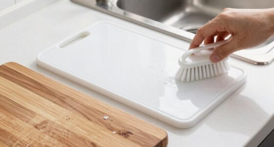 clean wood with vinegar