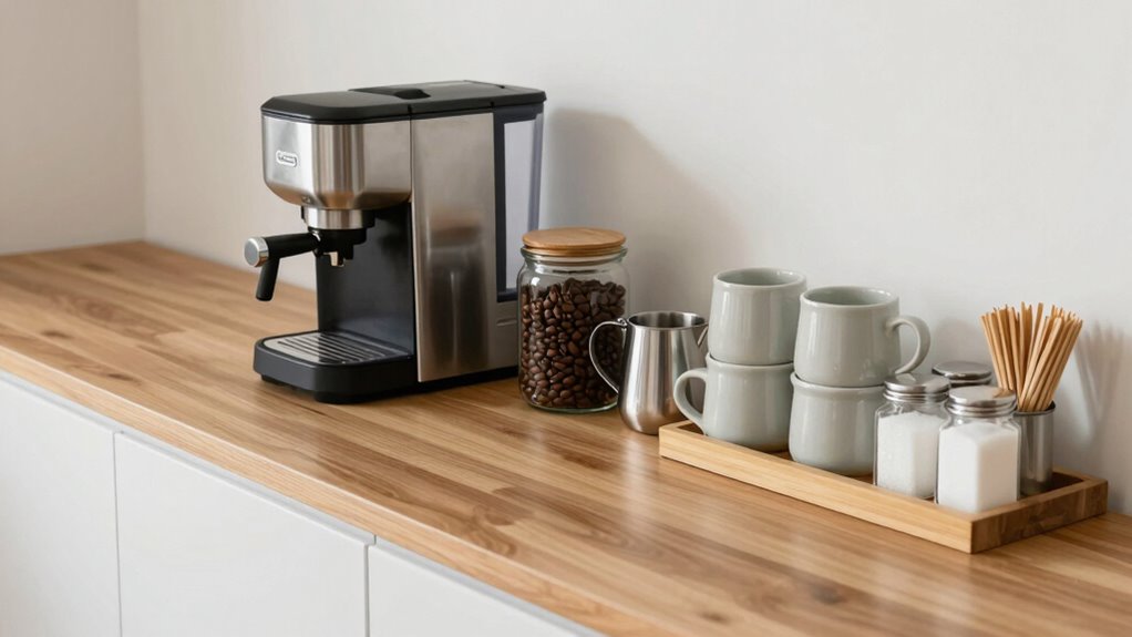 compact coffee station essentials