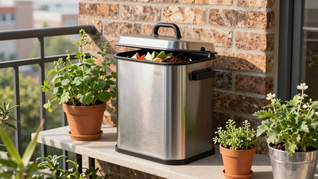 compact composting with ventilation