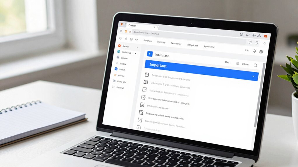 consistent email organization habits