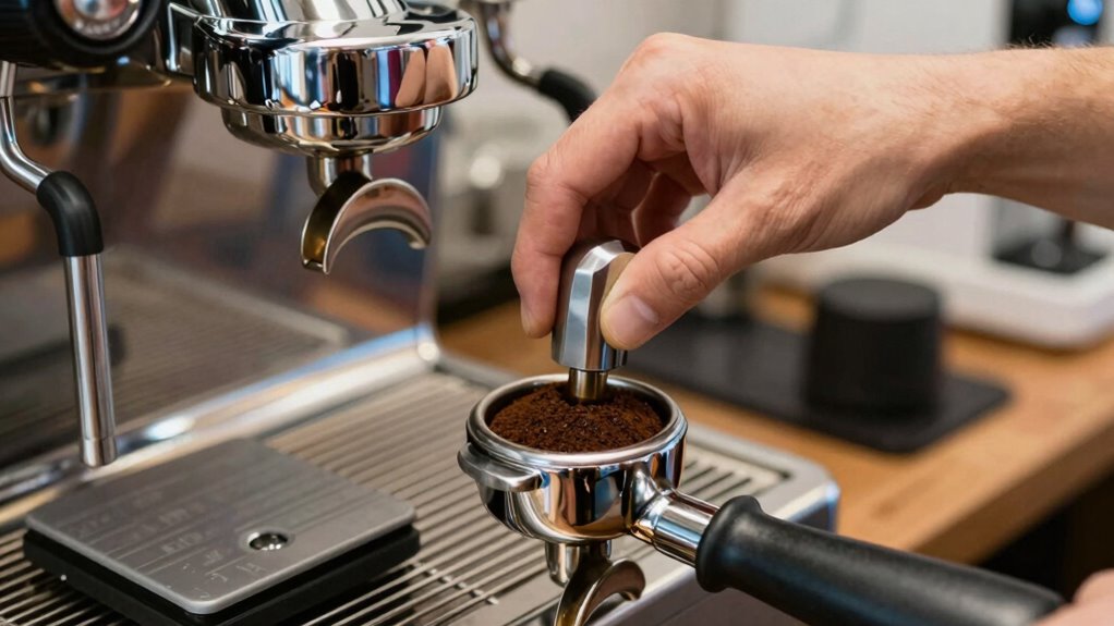 consistent tamping for flavor