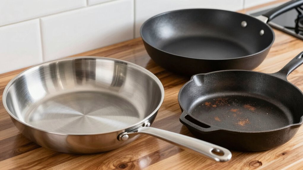 cookware types durability heat retention