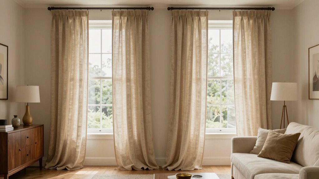 coordinate curtains with decor