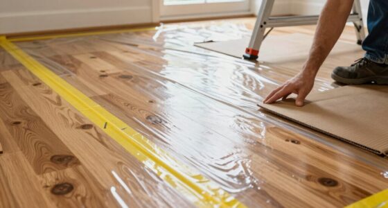 cover floors with protection