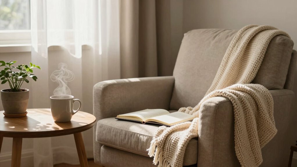 cozy light filled morning space