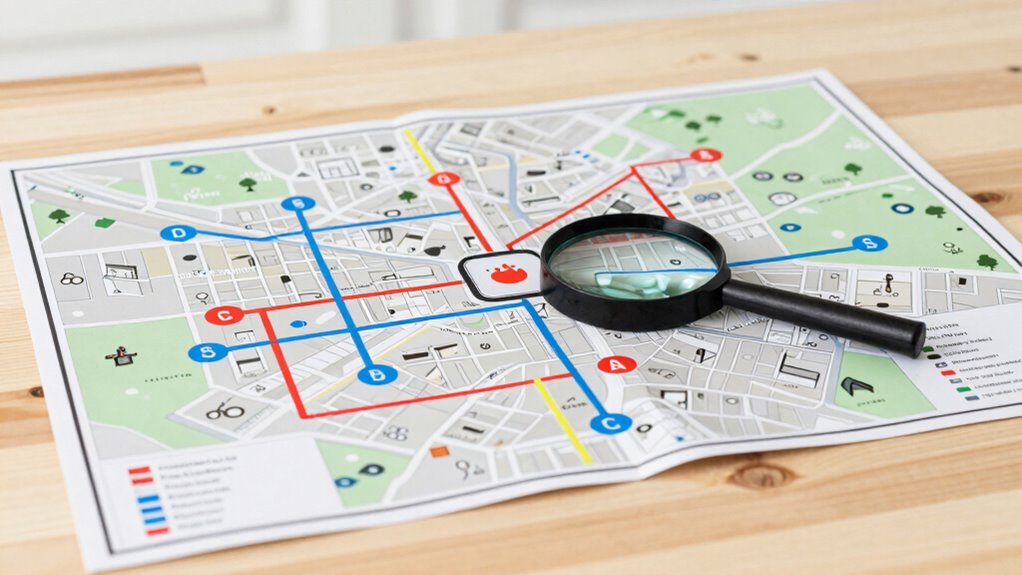 create clear utility shutoff map