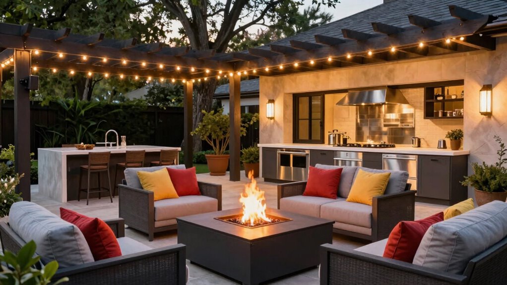 create inviting outdoor entertainment spaces