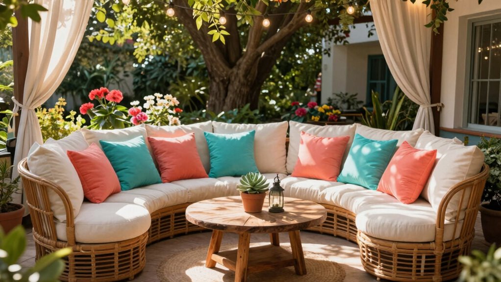 create inviting relaxing outdoor space