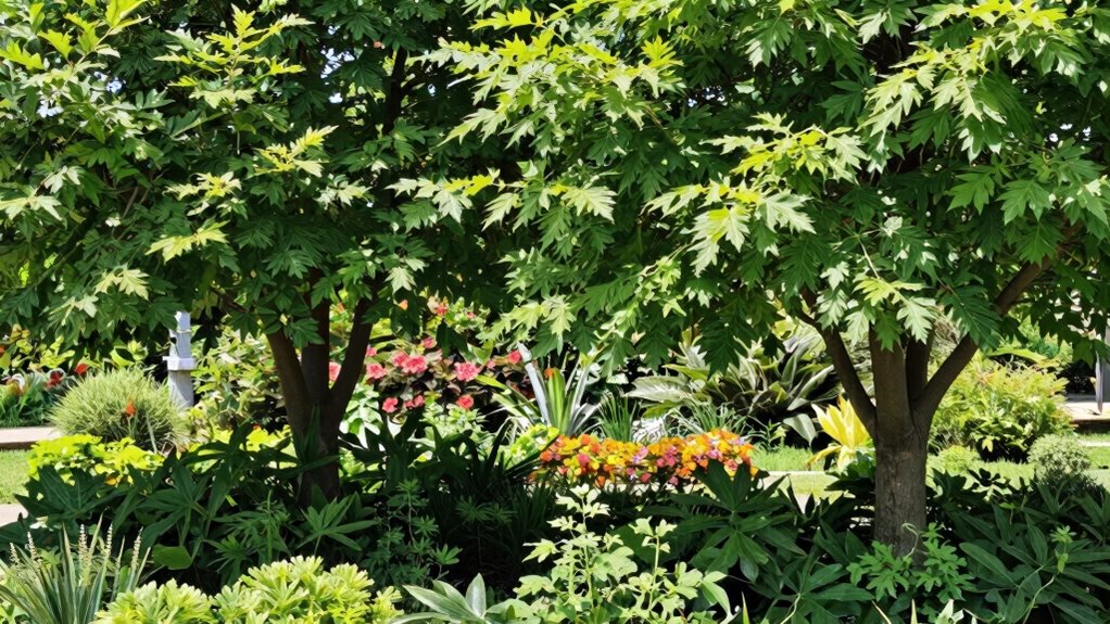 create natural shade with trees