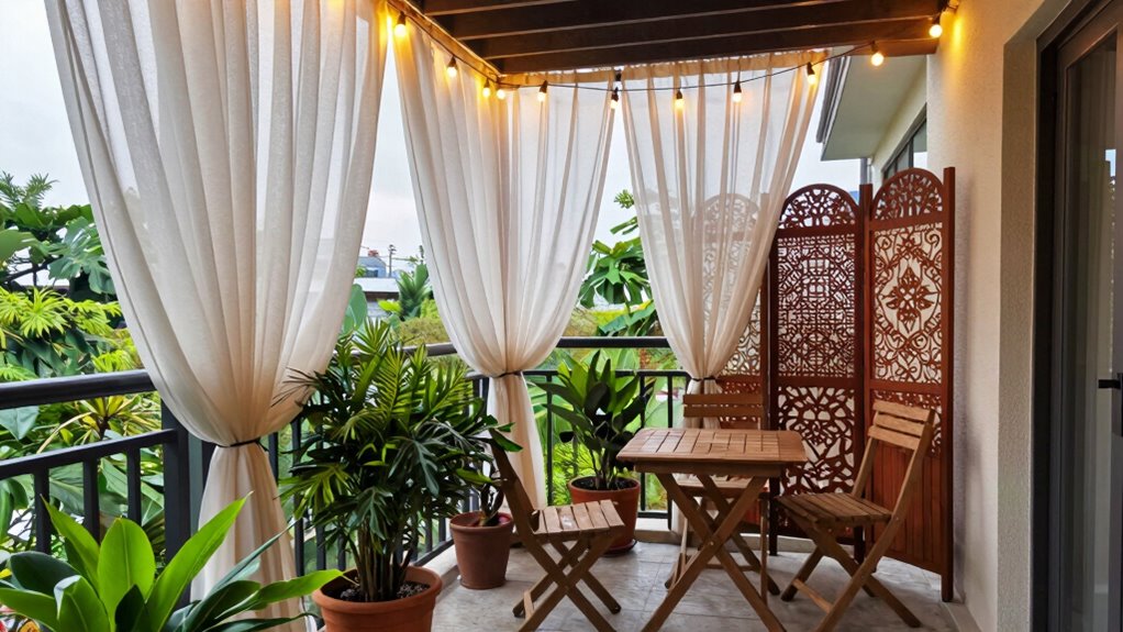 create private outdoor zones