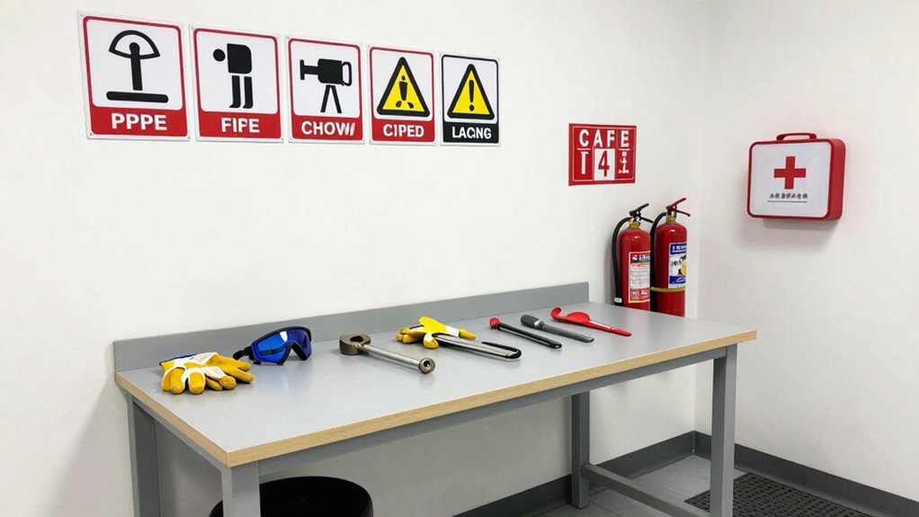 create safe ergonomic workspace