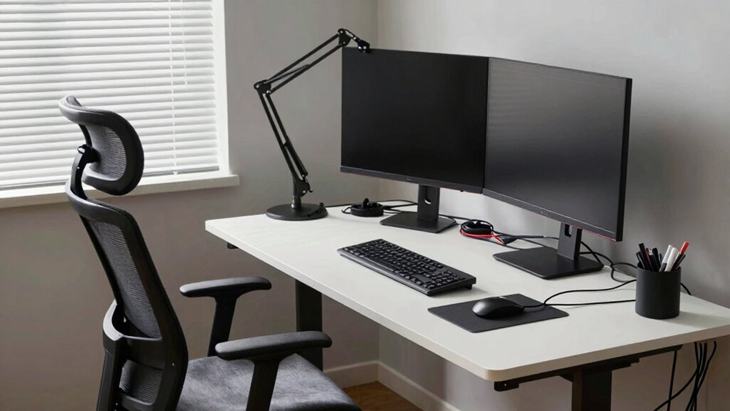 customizable ergonomic workspace setup