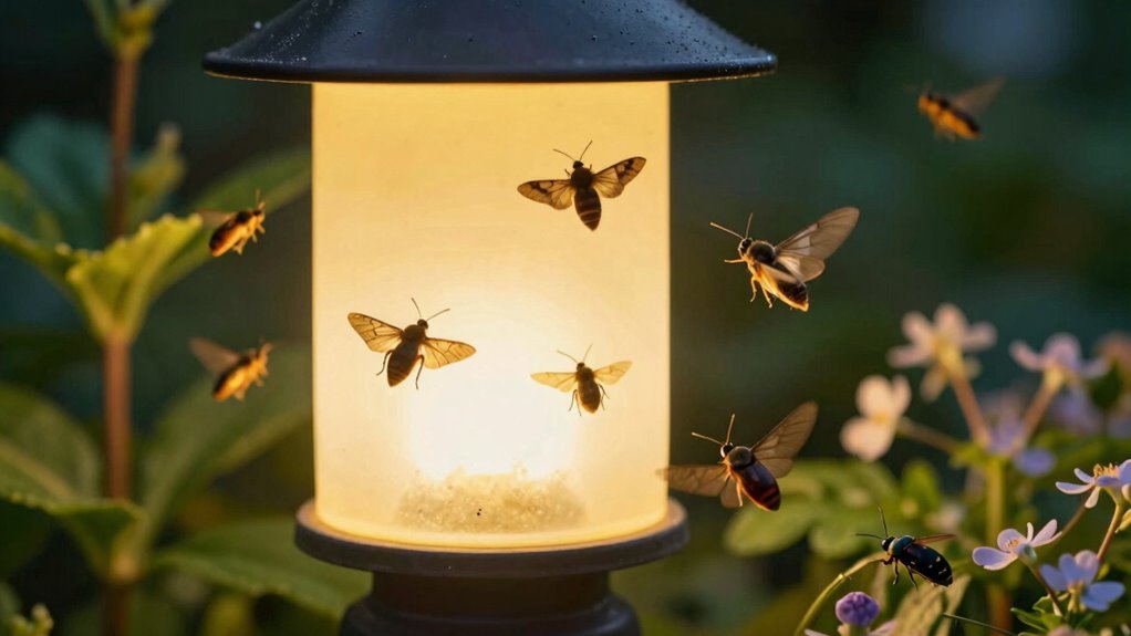 different insects different lights