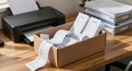 disorganized receipt storage system