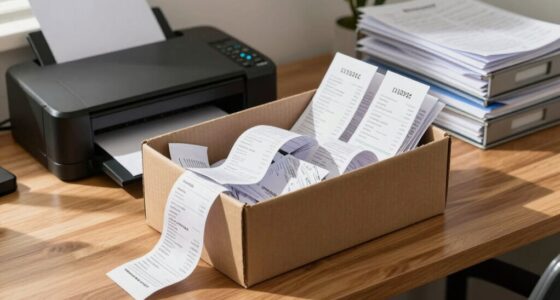 disorganized receipt storage system