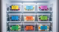 efficient freezer food labeling