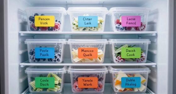 efficient freezer food labeling