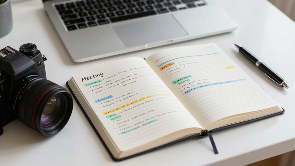 efficient meeting note template