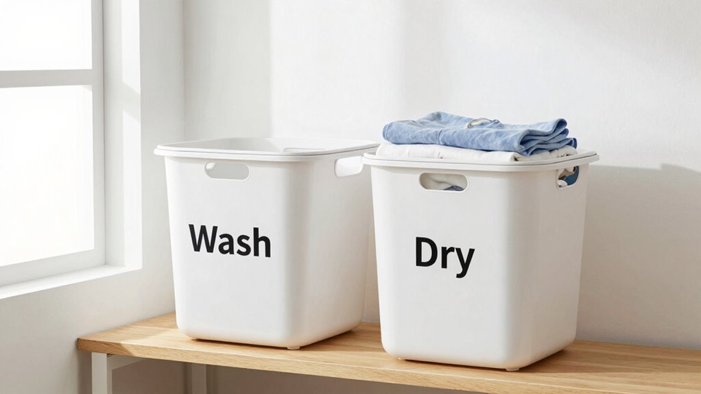 efficient organized laundry routine