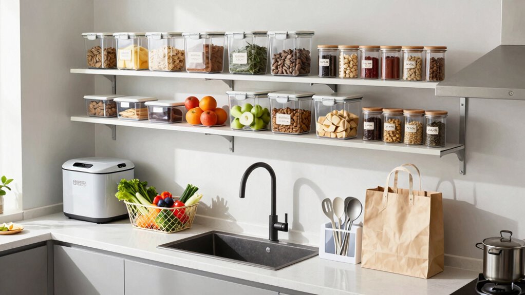 efficient visible kitchen organization