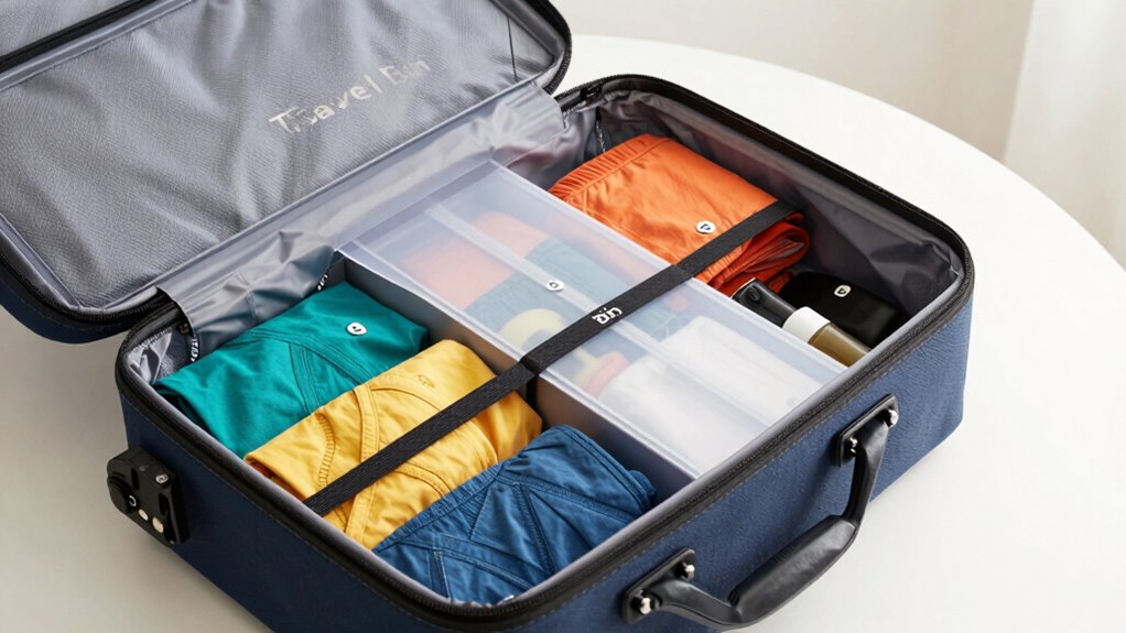effortless packing with travel bin