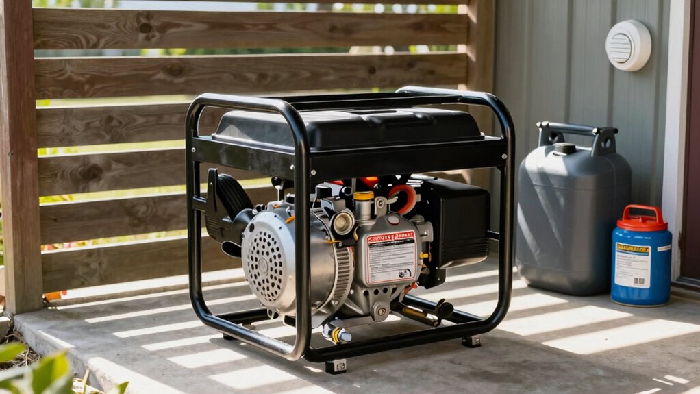 ensure safe generator ventilation