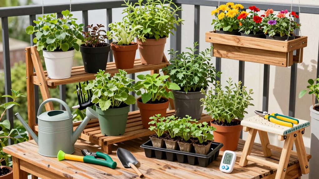 essential balcony gardening supplies