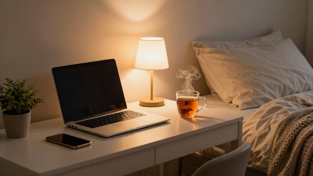 establish nighttime digital routine