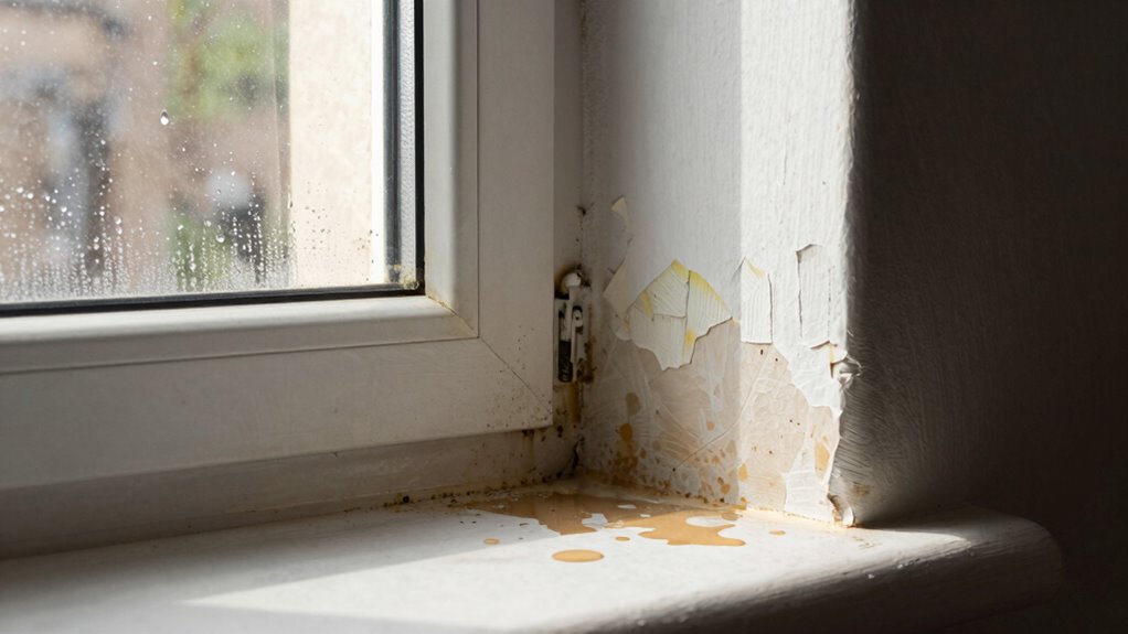 excess humidity causes water stains