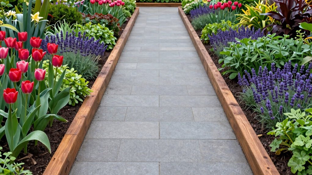 garden pathways borders art