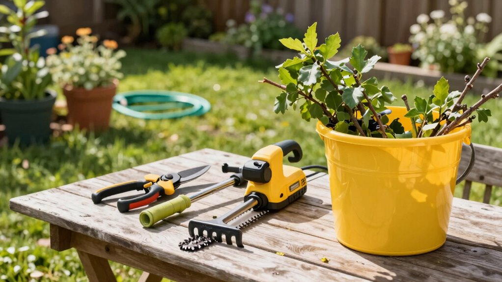 gather essential gardening tools