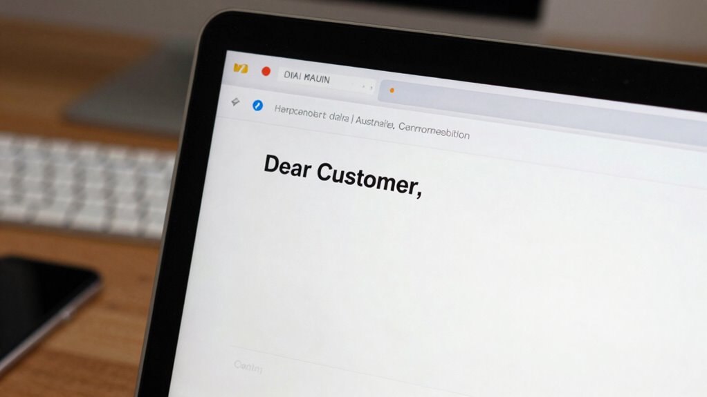 generic greetings signal scams