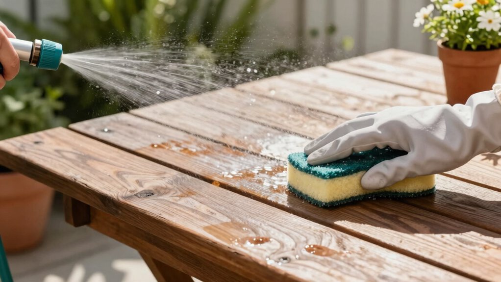 gentle cleaning preserves wood