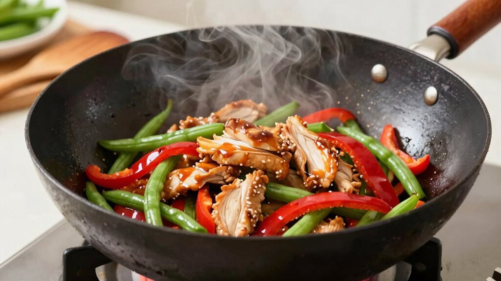high heat quick colorful stir fry