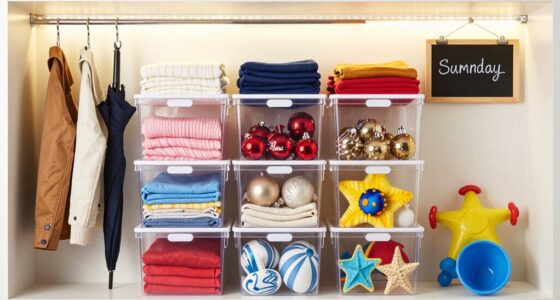 label and organize seasonal storage